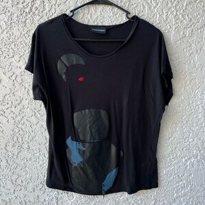 Emporio Armani Women’s face and body graphic shirt Small